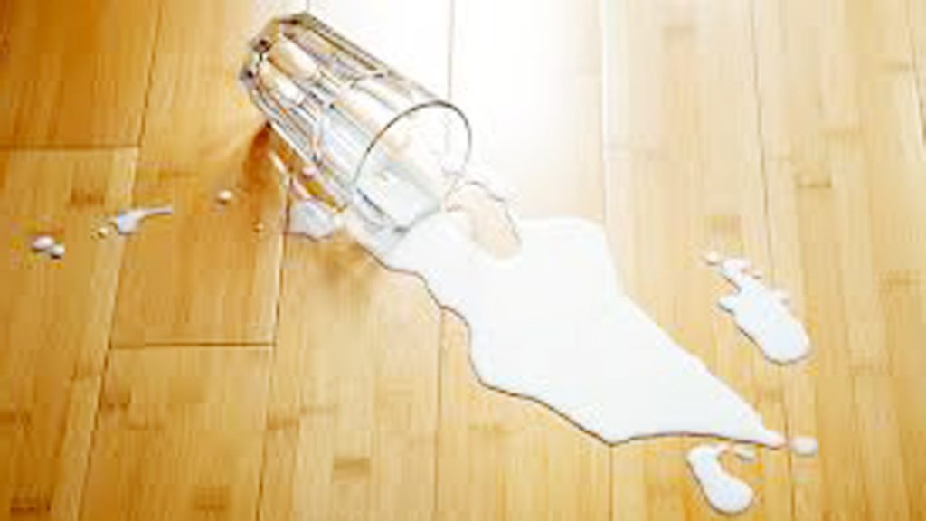 How to Clean Spilled Milk on Wood Floor