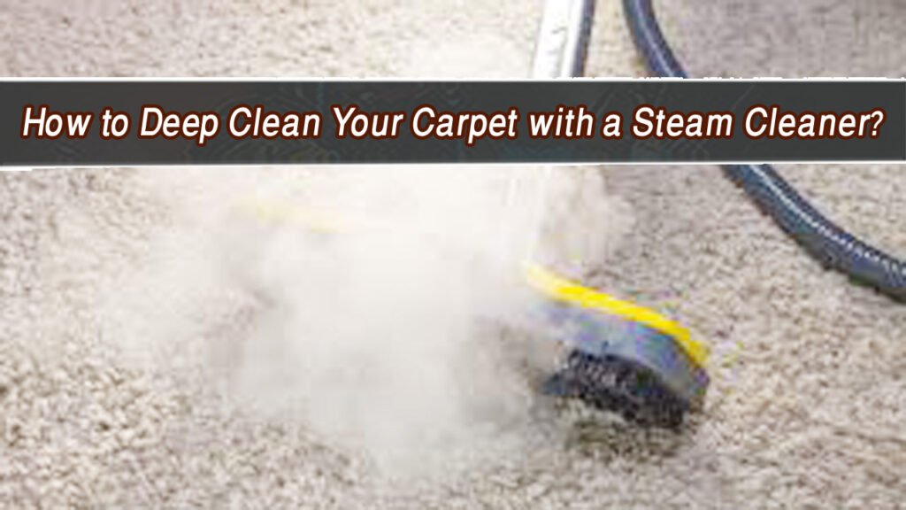 How to Deep Clean Your Carpet with a Steam Cleaner