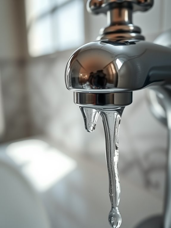dripping water from faucet