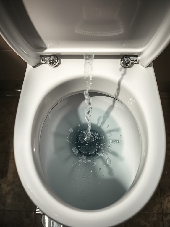 leaky toilet water flow