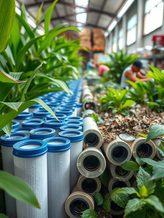 recycling water filter cartridges