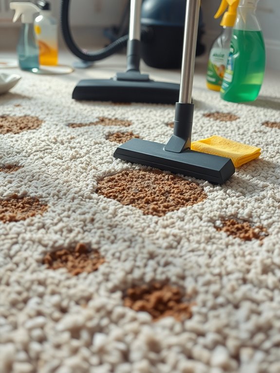residual dirt after cleaning