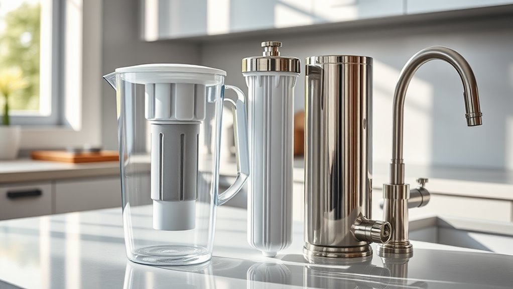water filter differences explained