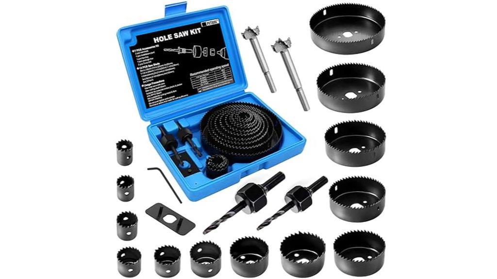 22 piece hole saw set