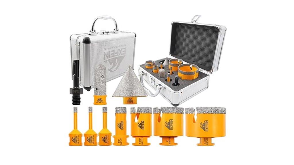 diamond hole saw set