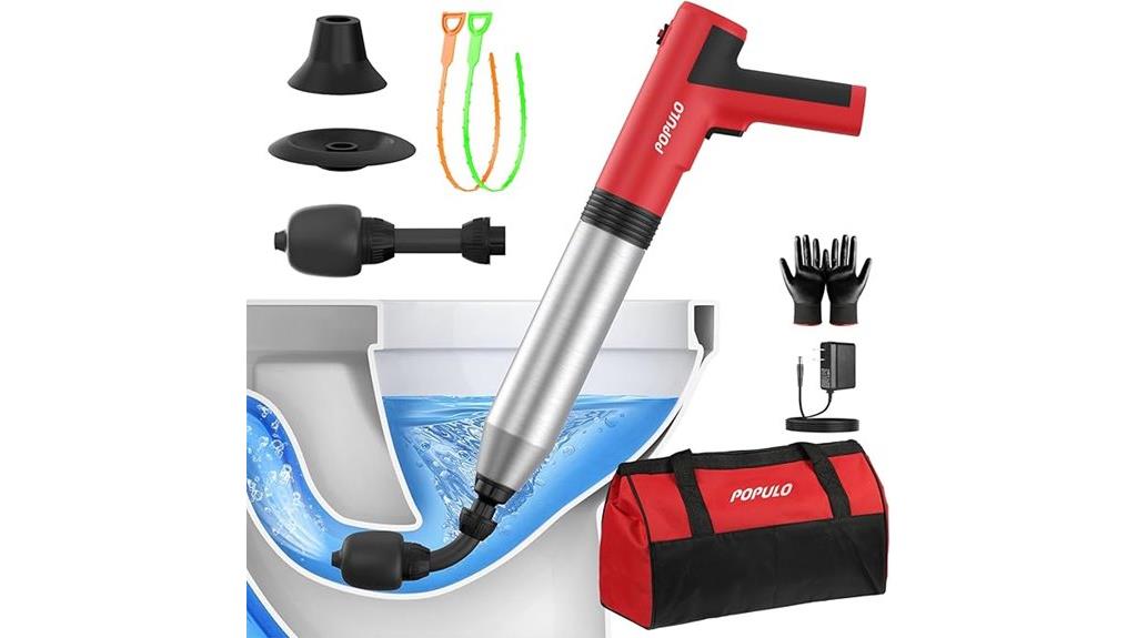 electric toilet plunger tool