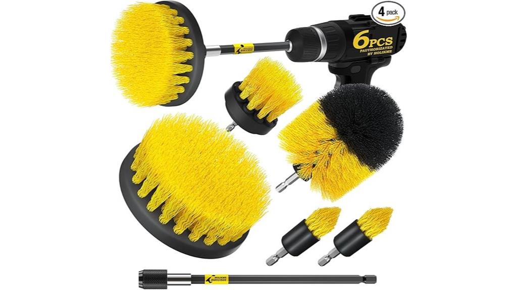 power scrubber brush set