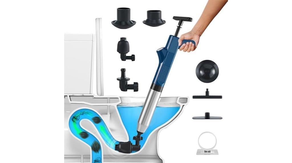 stainless steel toilet unblocker kit