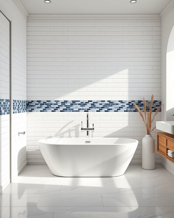 accent borders enhance bathrooms