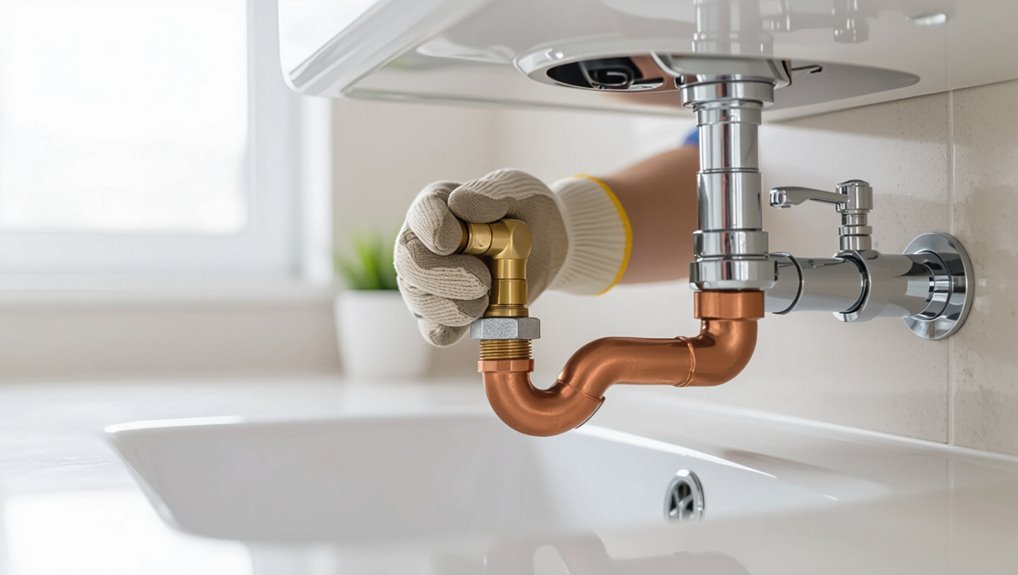 accessible drain line fitting