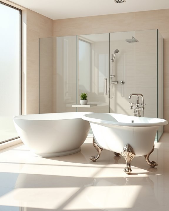 acrylic versus cast iron