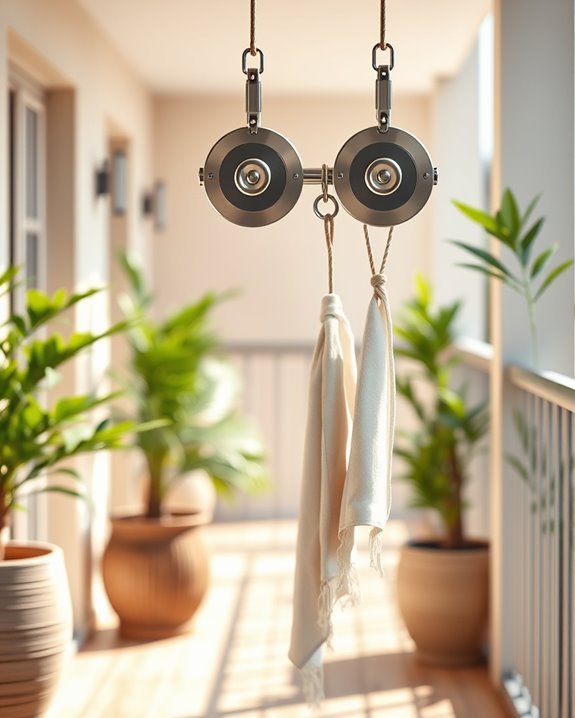 adjustable height pulley system