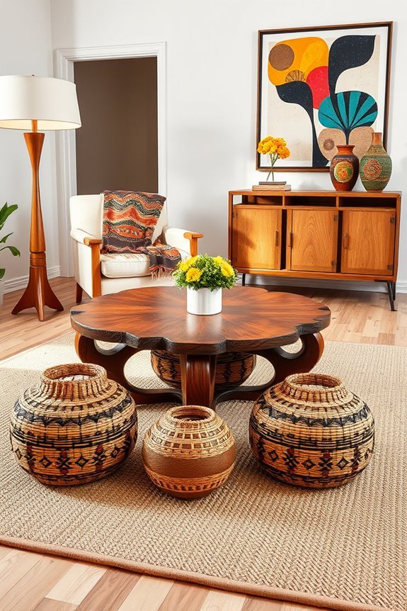 african inspired accent furniture