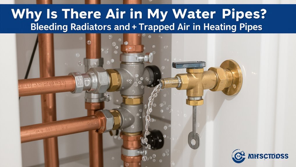 air trapped in pipes