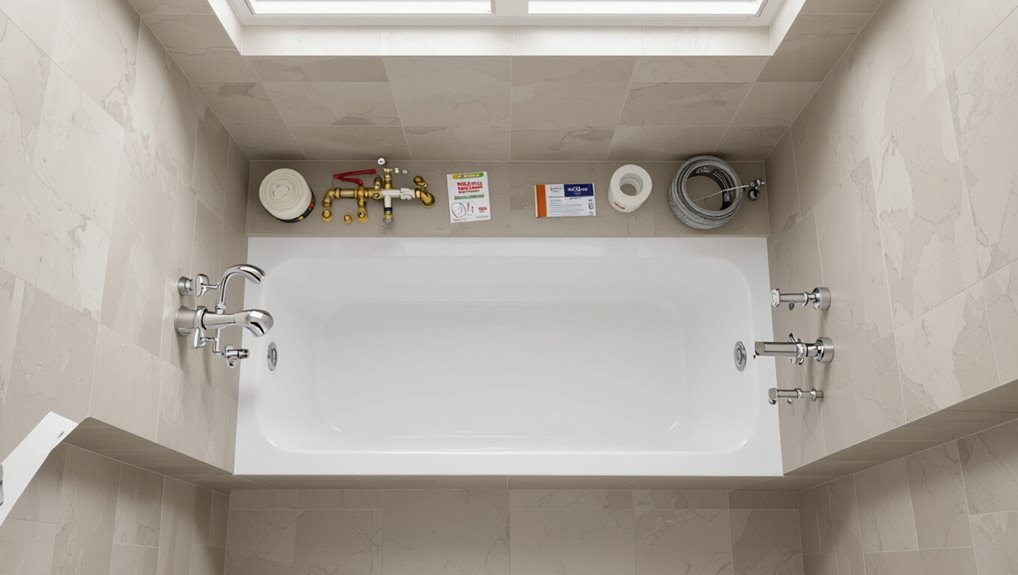 alcove tub installation overview