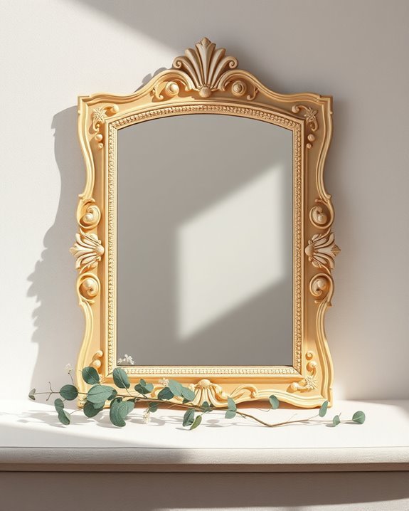 antique mirror frame restoration