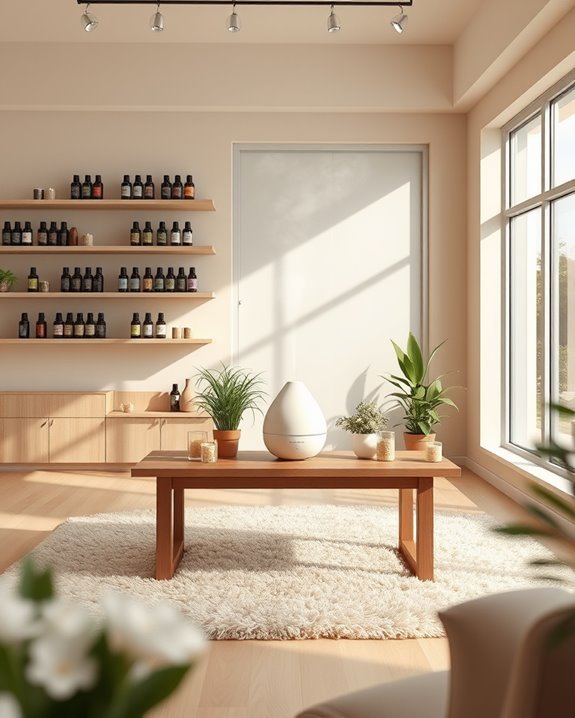 aromatherapy for relaxing atmosphere