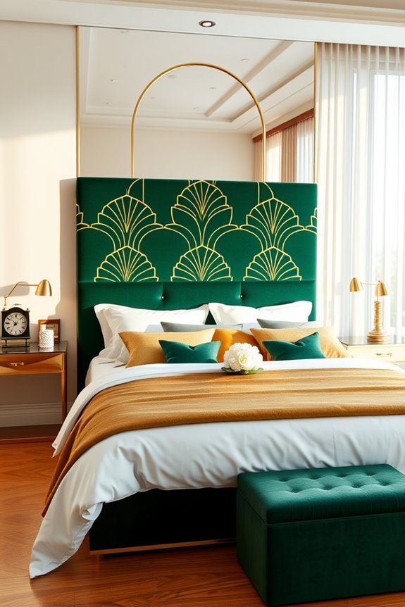 art deco bedroom transformation