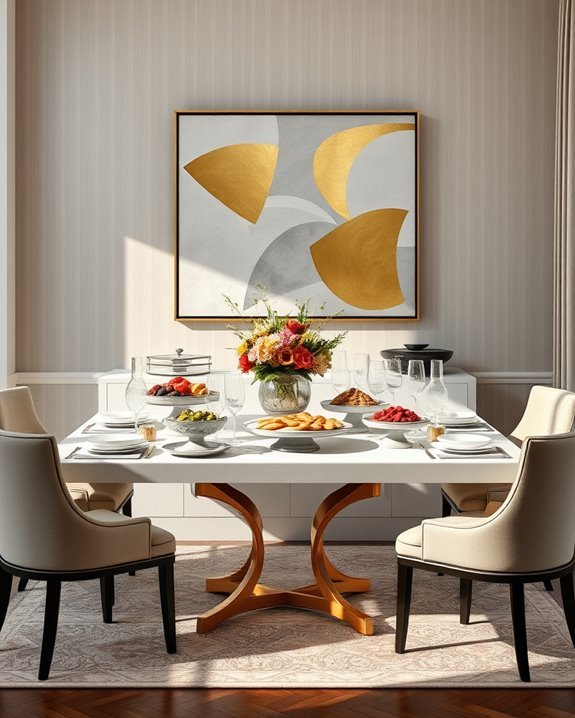 art enhances buffet experience