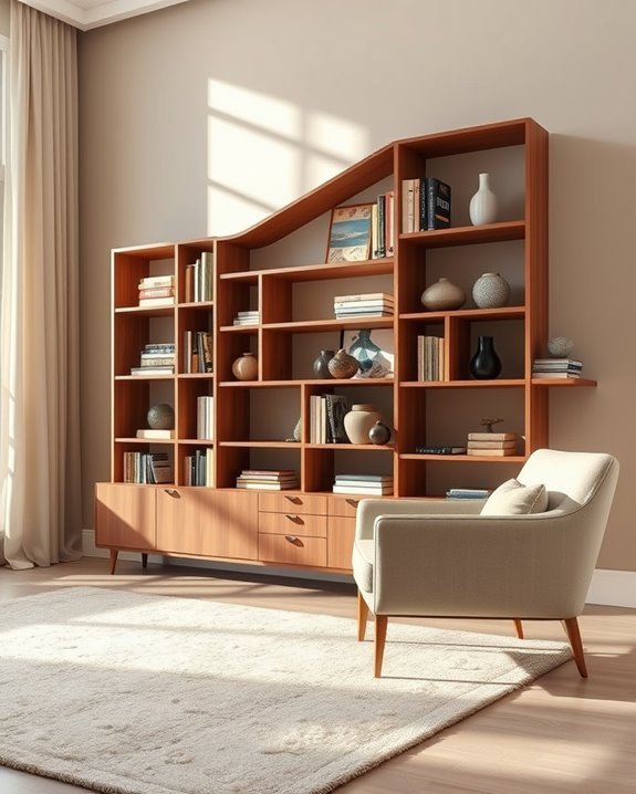artistic bookshelf design ideas