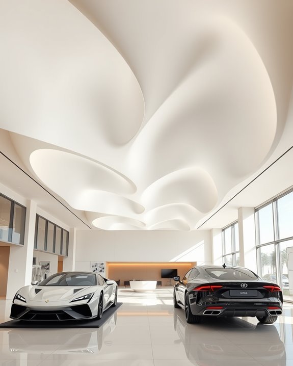 artistic ceiling transforms showroom