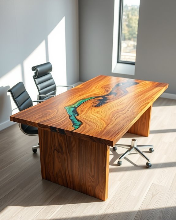 artistic resin table design