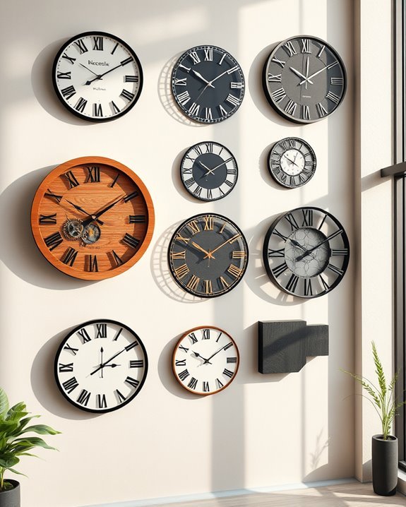 artistic statement wall clocks