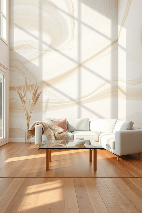 artistic wall brush strokes