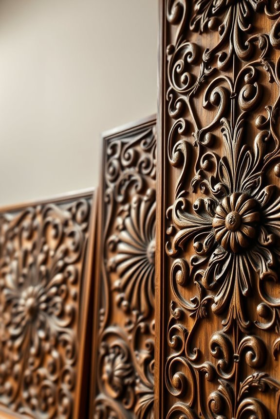 artistic wood panel decor