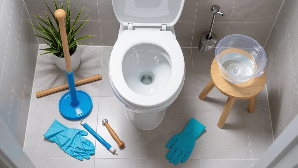 assessing toilet clogs quickly