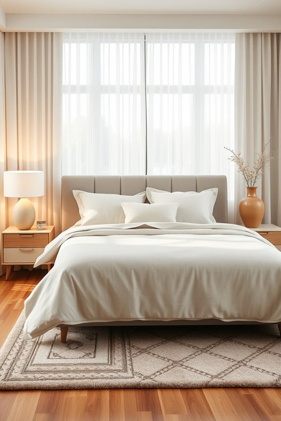 asymmetrical nightstand decor ideas