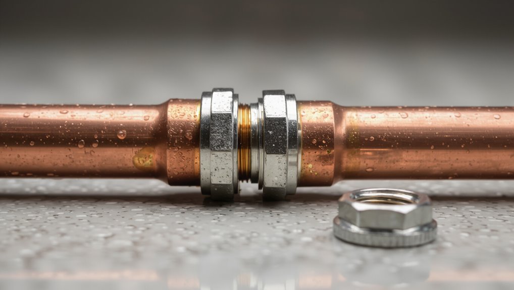 attach copper pipe without solder