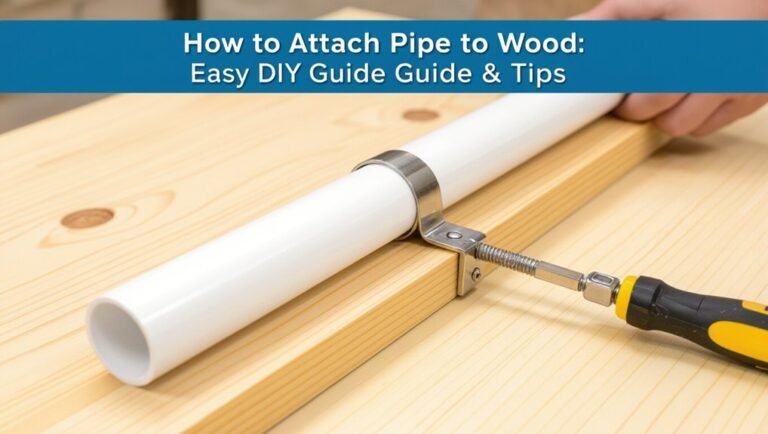 attach pvc pipe to wood