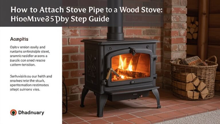 attach stove pipe securely to woodstove