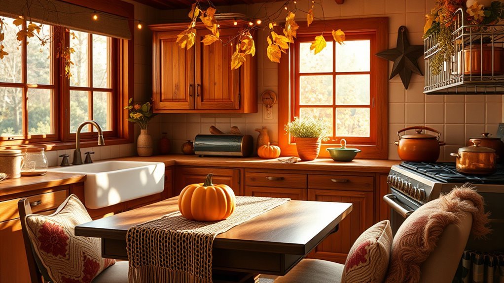 autumn inspired cozy kitchens