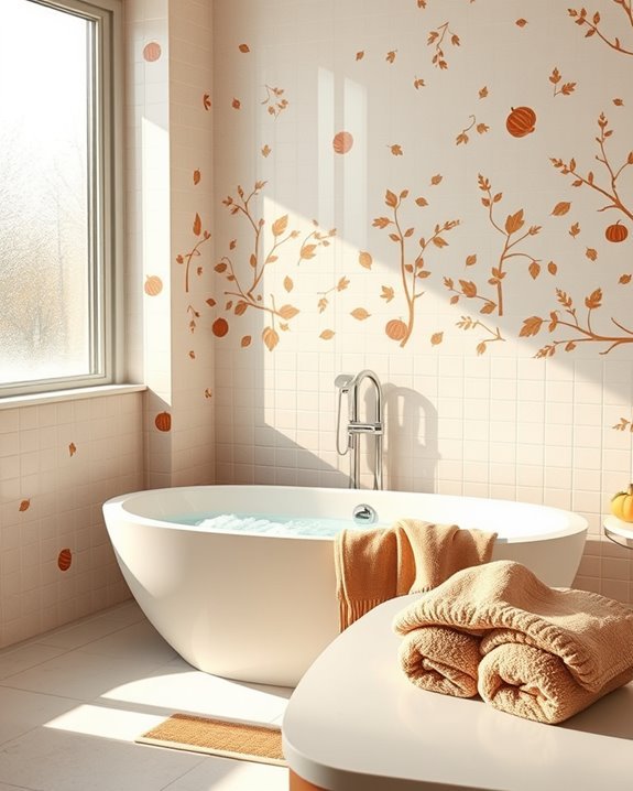 autumn themed wall transformations