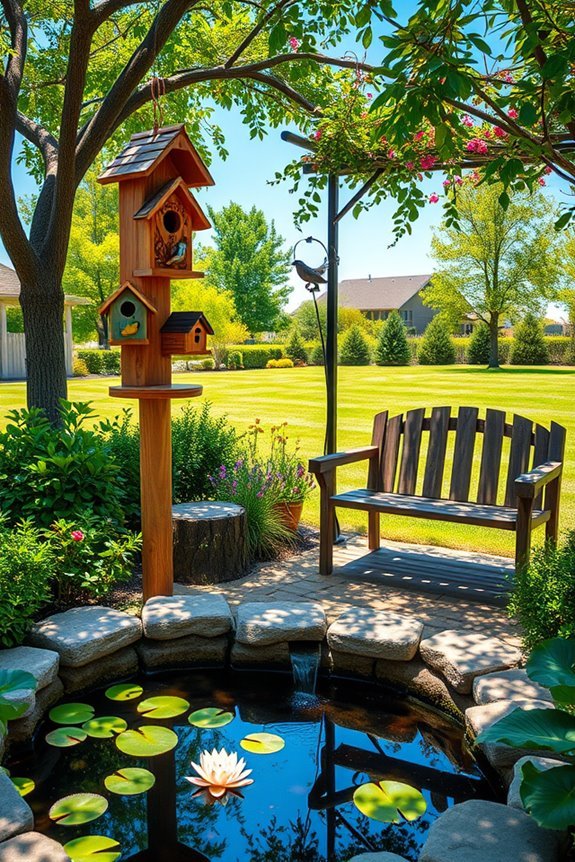 backyard birdwatching sanctuary setup