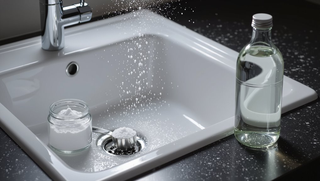baking soda vinegar pipe cleaning