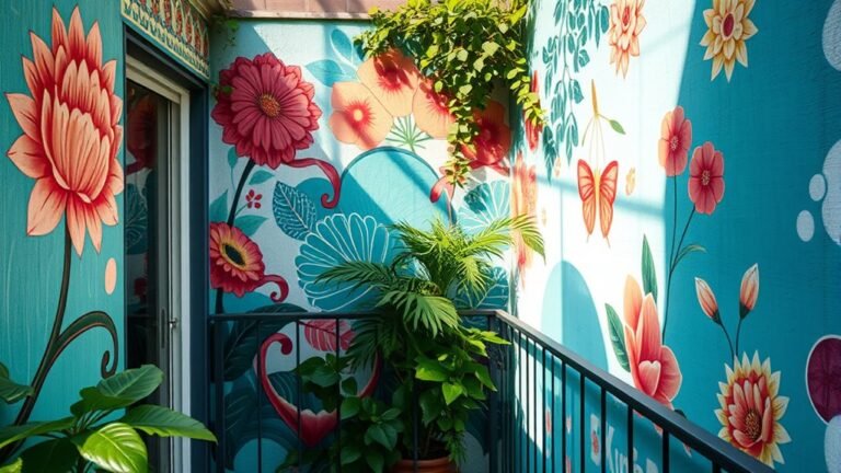 balcony wall painting ideas