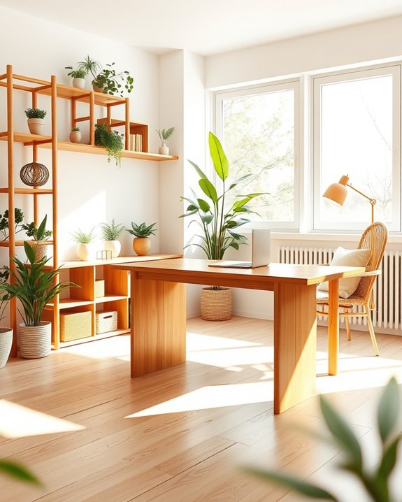 bamboo accents enhance productivity