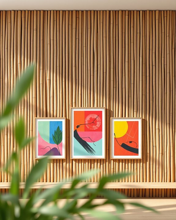 bamboo art display enhancement