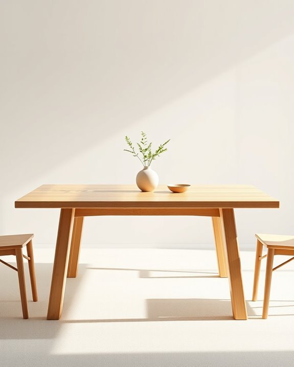 bamboo dining table care