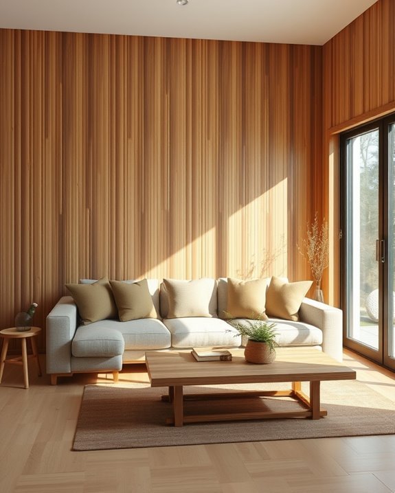 bamboo panels enhance warmth