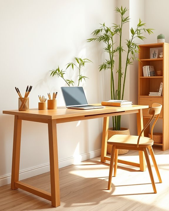 bamboo workspace design elements