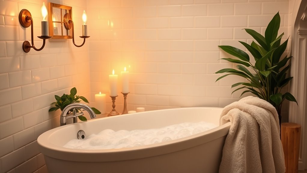 bathtub ambiance lighting ideas