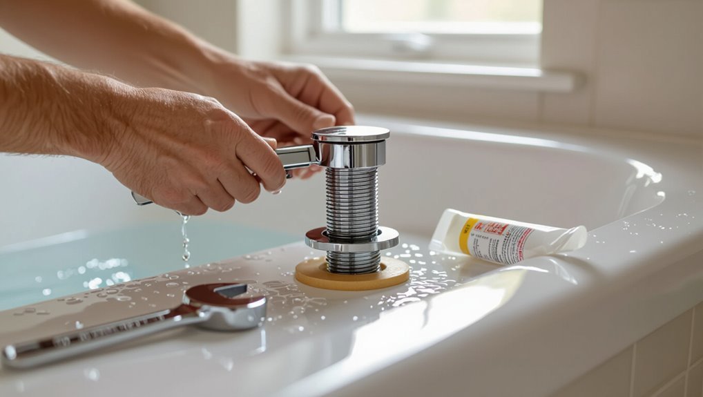 bathtub drain installation guide