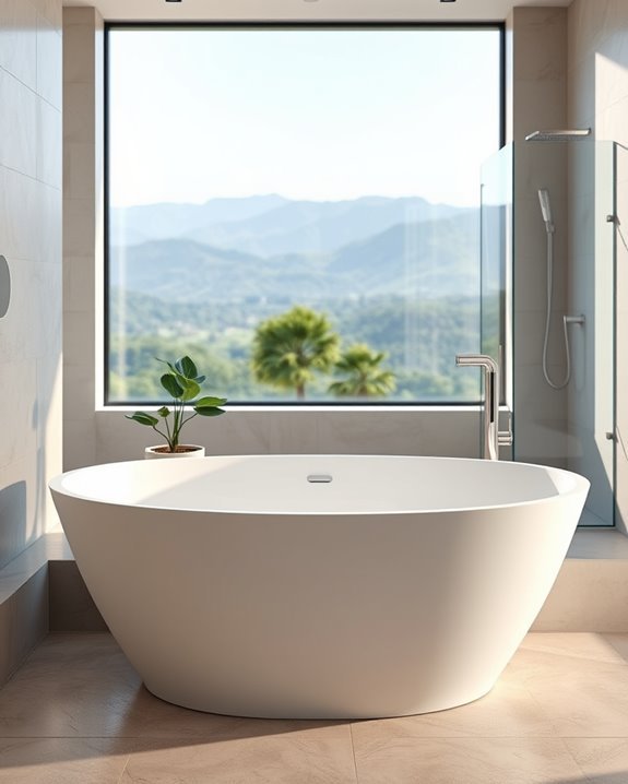 bathtubs with scenic views