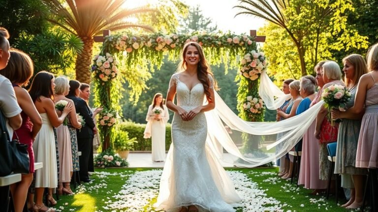 beautiful outdoor wedding entrances