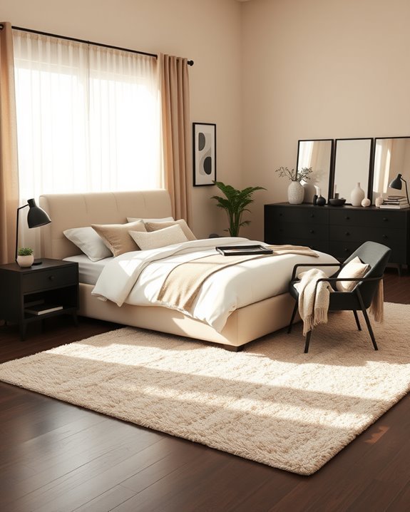 beige and black contrast