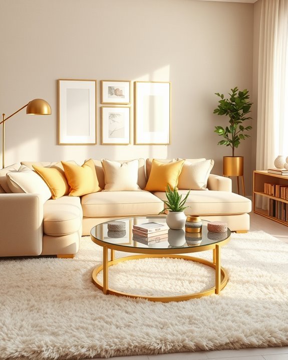 beige and gold elegance